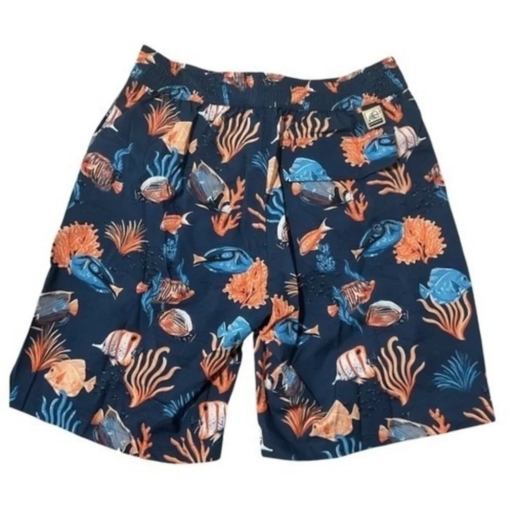 NWT SurfsideSupply‎ Tropical Theme Swim Trunks Men XS China Polyester/Spandex